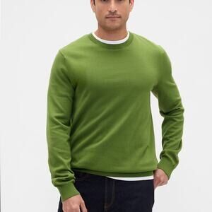 GAP CashSoft Green Crewneck Sweater